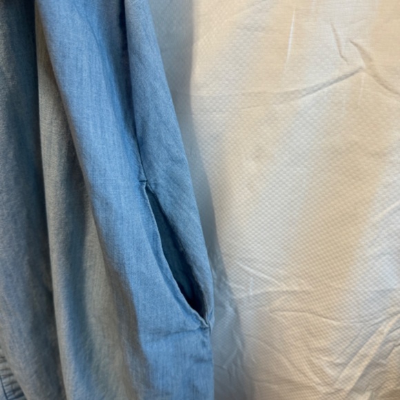 XXL Old Navy Chambray Sleeveless Shirt Dress - Picture 4 of 8